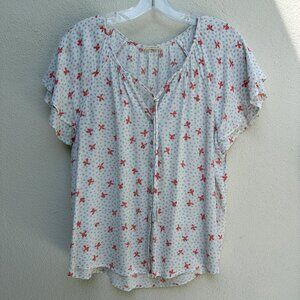 LOVESTITCH BoHo Flutter Sleeve blouse / Super CUTE! / Medium / Ships Same Day